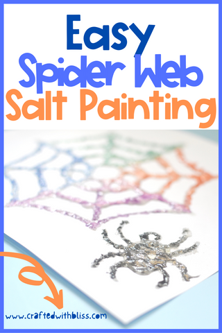 Spider Web Easy Salt Painting 
