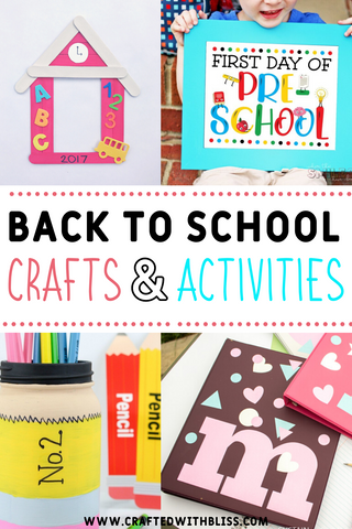 Back to school crafts and activities