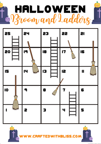 FREE Halloween Activity Pack Broom and ladders