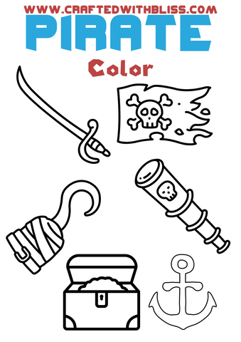 FREE Pirate Activity Pack For Kids Coloring 