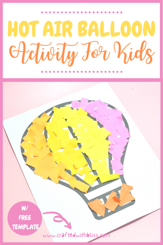 Hot Air Balloon Activity - Fine motor Activity for kids