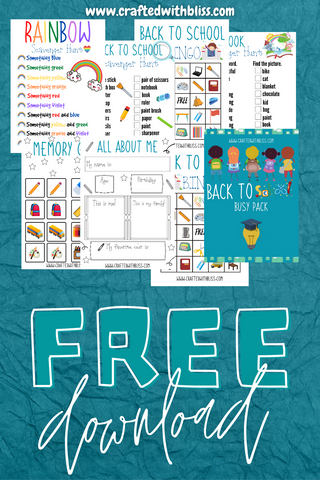 Free FREE Back to School Busy Pack