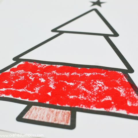 Easy Christmas Pom Pom Painting Activity Step2.1