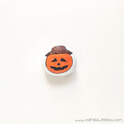 Halloween Stone Painting For Kids Step 6