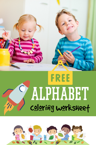 FREE Alphabet Coloring Worksheet Printable