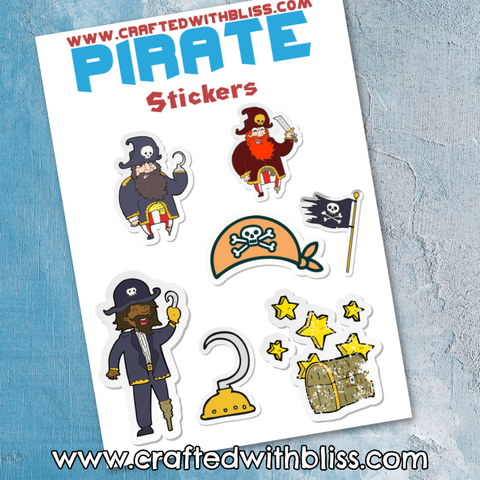 FREE Pirate Activity Pack For Kids Stickers