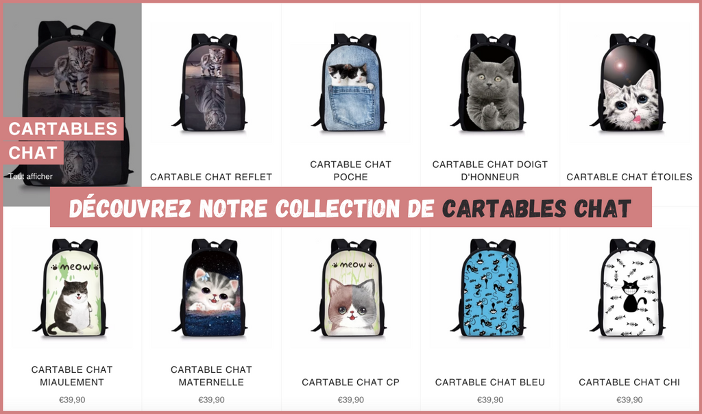 Cartable chat