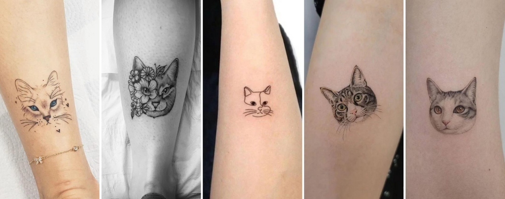 Cat Head Tattoo