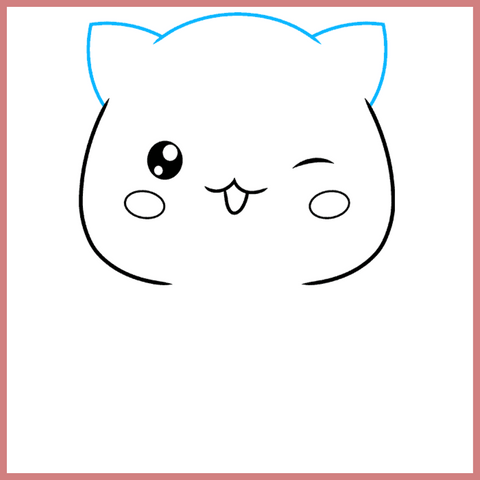 Kawaii Cat Drawing 3