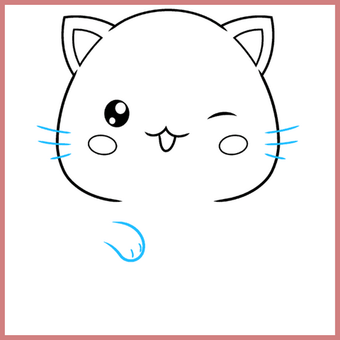 Kawaii Cat Drawing 5