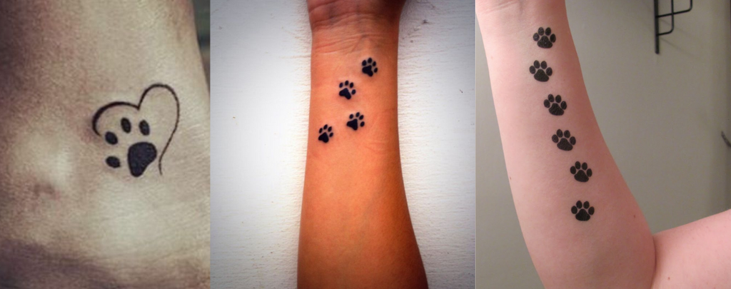 Cat paw tattoo