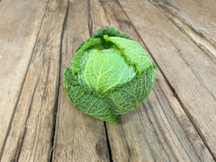Organic savoy cabbage