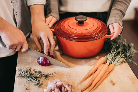 People making soup