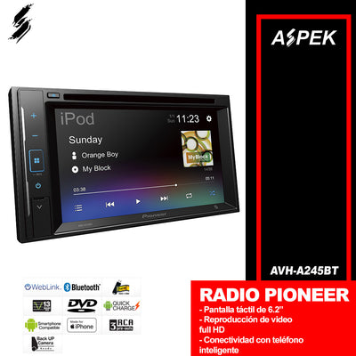 Radio Pioneer Deh-S4250BT NUEVO Con Bluetooth y Usb CD Mp3 4 Rca