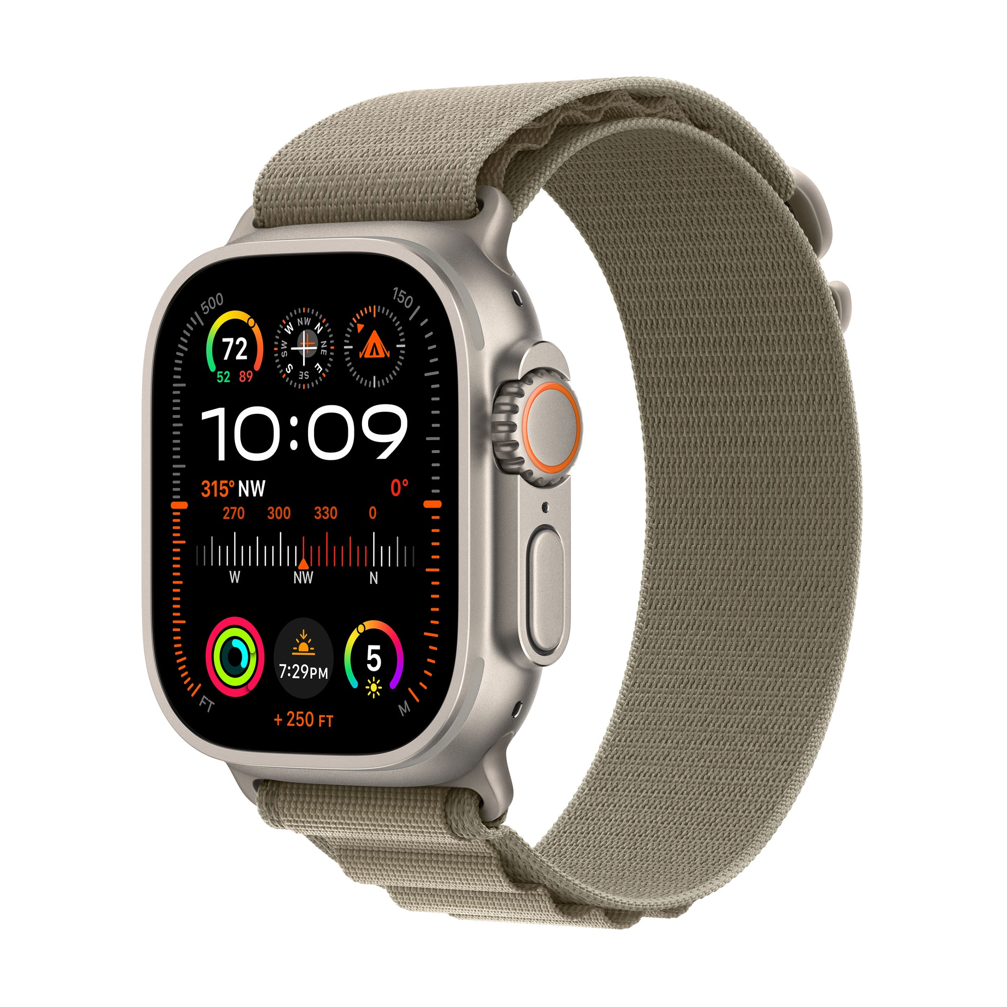 Apple Watch Ultra 2 GPS + Cellular, 49mm Titanium Case with Green/Grey -  iStore Namibia