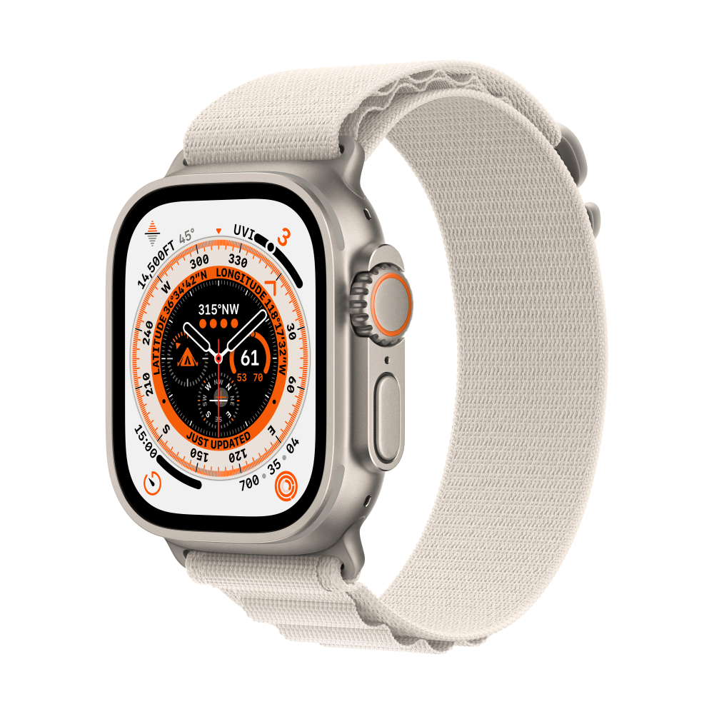 Apple Watch Ultra GPS + Cellular 49mm Titanium Case - Starlight