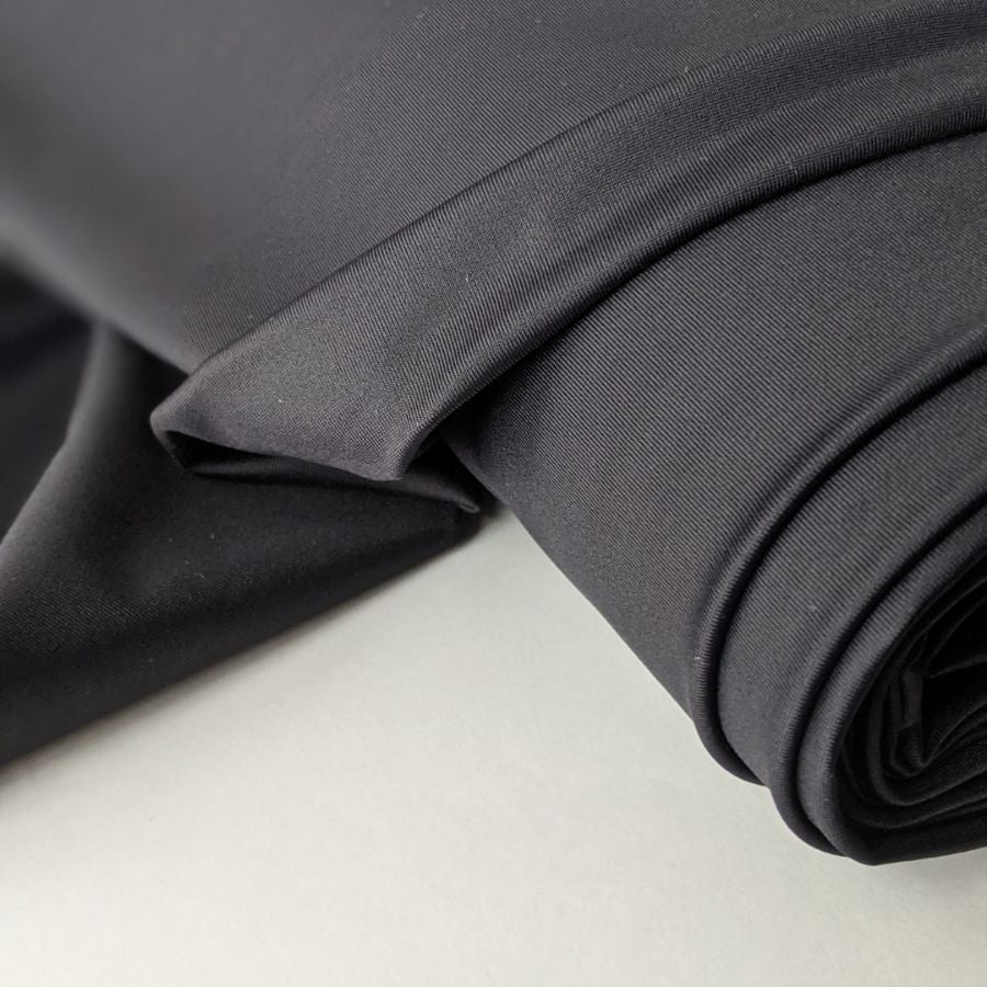 ECONYL® Regenerated Nylon Lycra in Black - Good Fabric