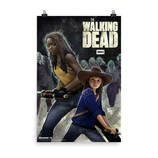 The Walking Dead Commonwealth Troopers Premium Satin Poster – The