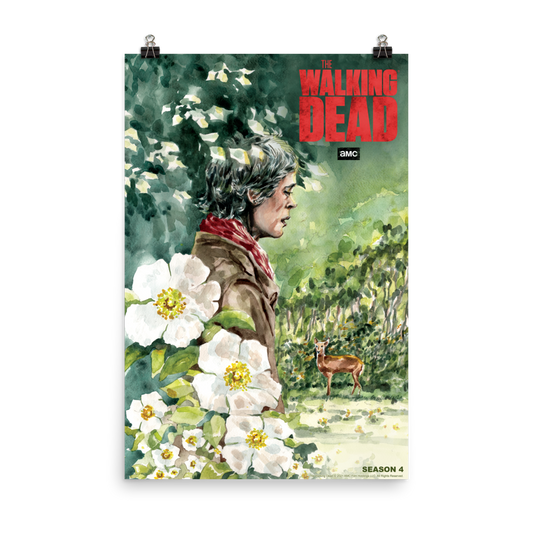 11 Weeks of TWD – Season 10 by Mel Milton Premium Satin Poster – The  Walking Dead Shop