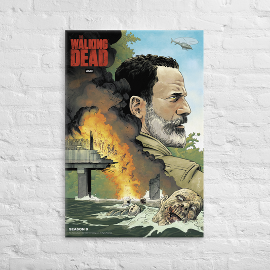 11 Weeks of TWD – Season 2 by Will Sliney & Dee Cunniffe Premium Satin  Poster