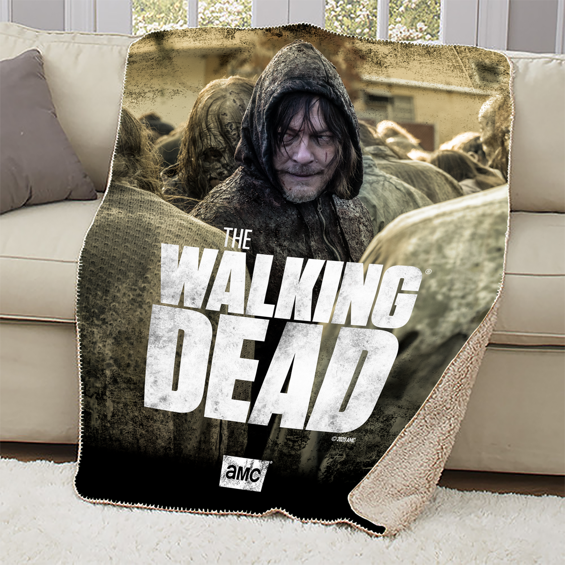 The Walking Dead Daryl Season 10 Sherpa Blanket The Walking Dead Shop