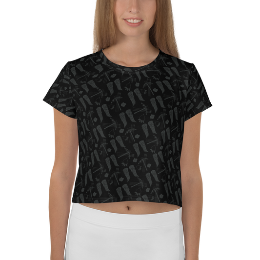 Women's Crop Top  All-Over Printed Cropped Top