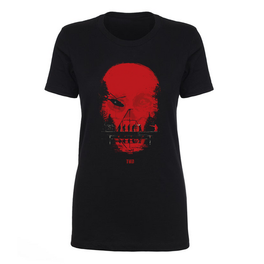 Walking Dead Heroes Skull Montage Rick Darryl Adult Mens T Tee Shirt 09-909