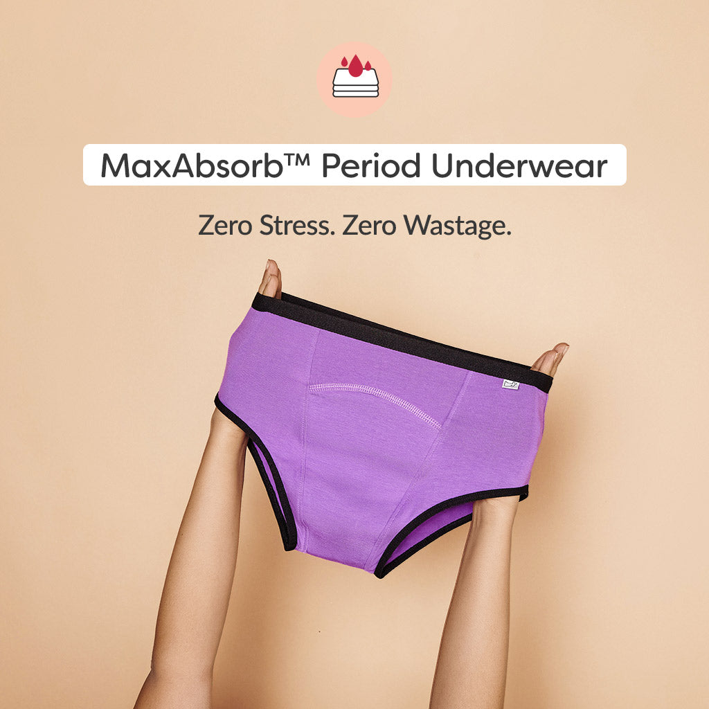 MaxAbsorb Period Underwear Pack of 2 (Lilac) - SuperBottoms