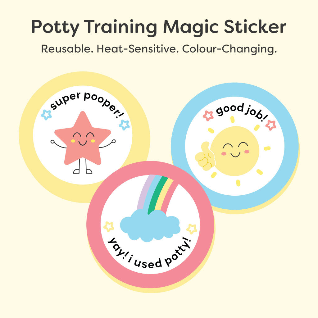potty training seat sticker