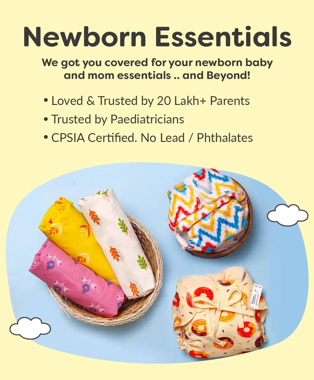 Newborn Baby Essentials Kit Packs by SuperBottoms