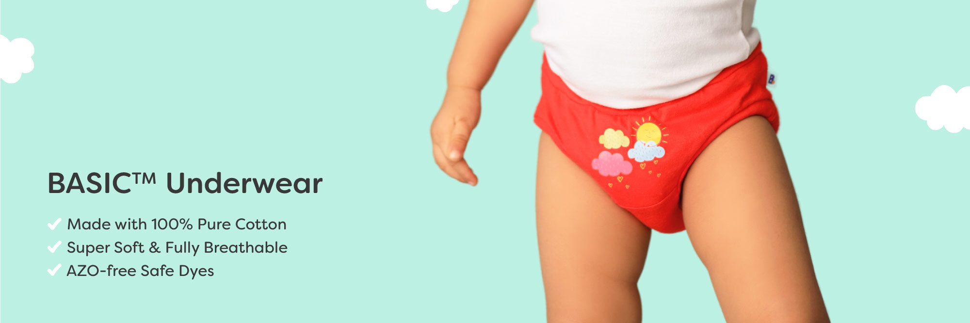 BASIC™ SuperSoft Bloomers & Briefs for Baby by SuperBottoms