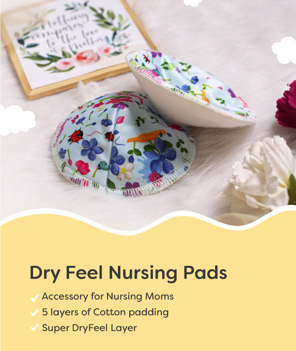 Nursing Pad Natural Organic Cotton Pack of 10 Mum Breast Feeding  Eco-Friendly