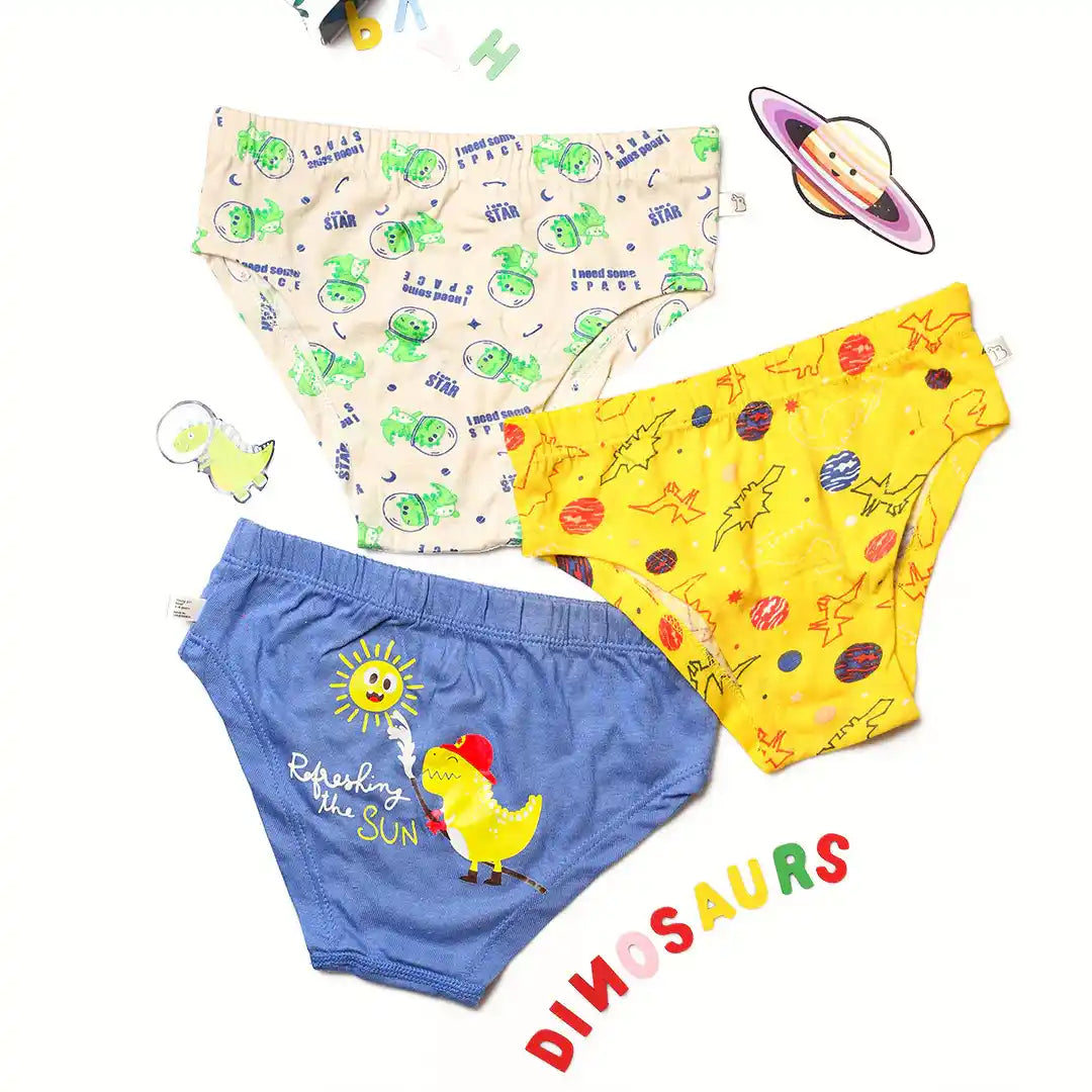 Young Girl Brief Pack of 3 (Sea Saw) - SuperBottoms
