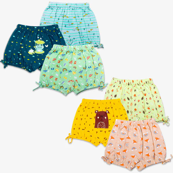 Young Girl Bloomer-6 Pack (Rainy Poppins - Woody Goody