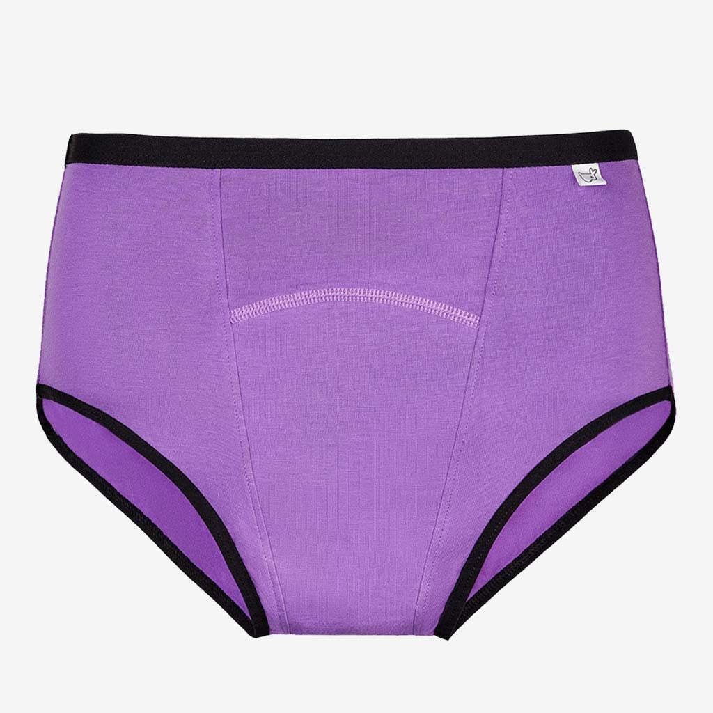  Battewa Women Incontinence Underwear Washable, Leakproof  Underwear for Women High-Waist Cotton Panties 50ml for Bladder Leakage (4X-Large,Green-Purple,2pack)  : Health & Household