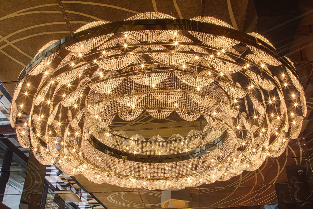 Custom Octagonal Crystal Chandelier