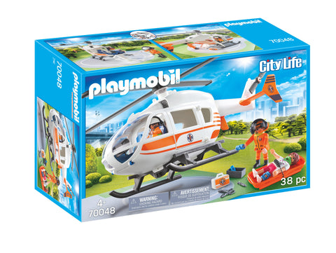 Playmobil Helicopter Pursuit with Runaway Van
