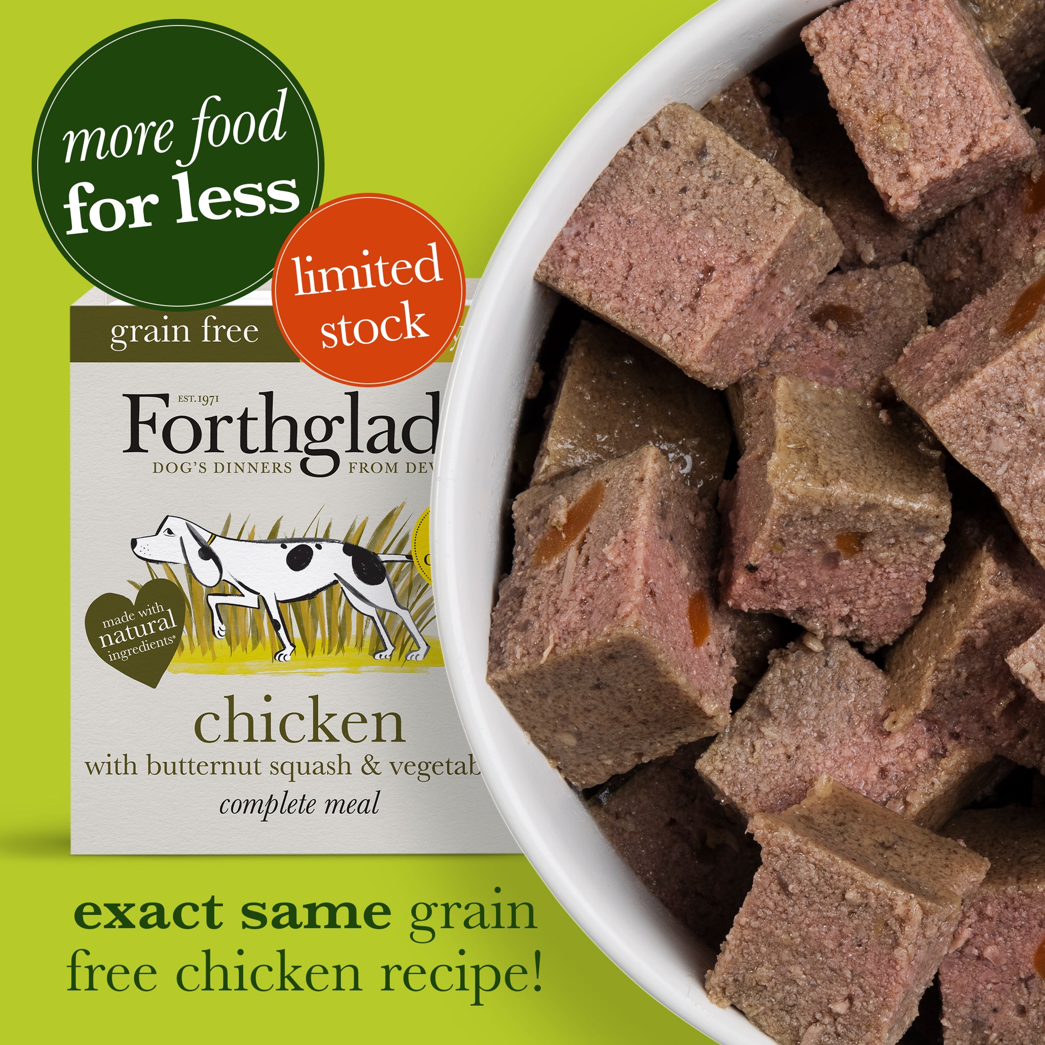 Image of chicken with butternut squash & vegetables wet dog food