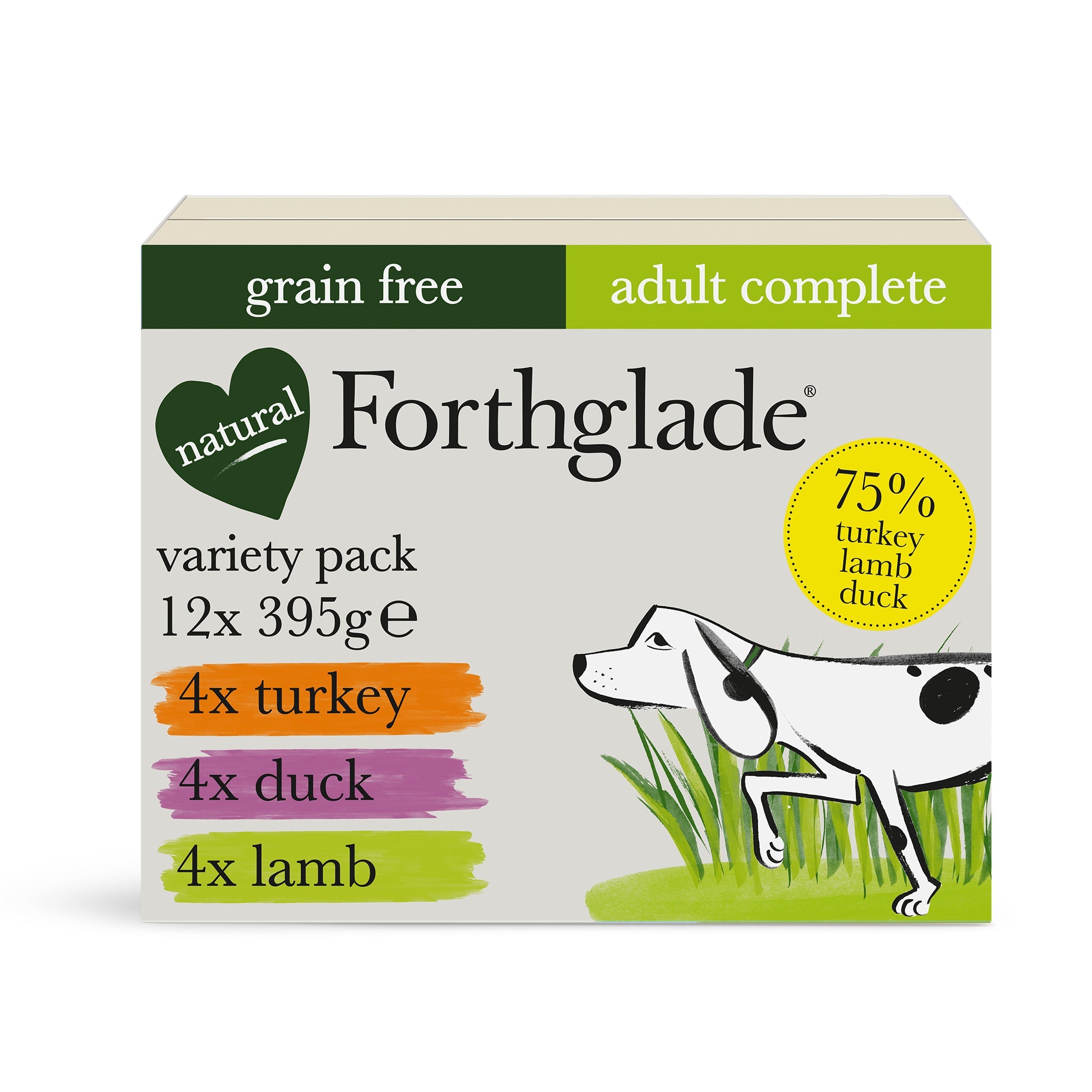 Image of Wet Dog Food - Turkey, Duck & Lamb Variety Pack (12x395g)