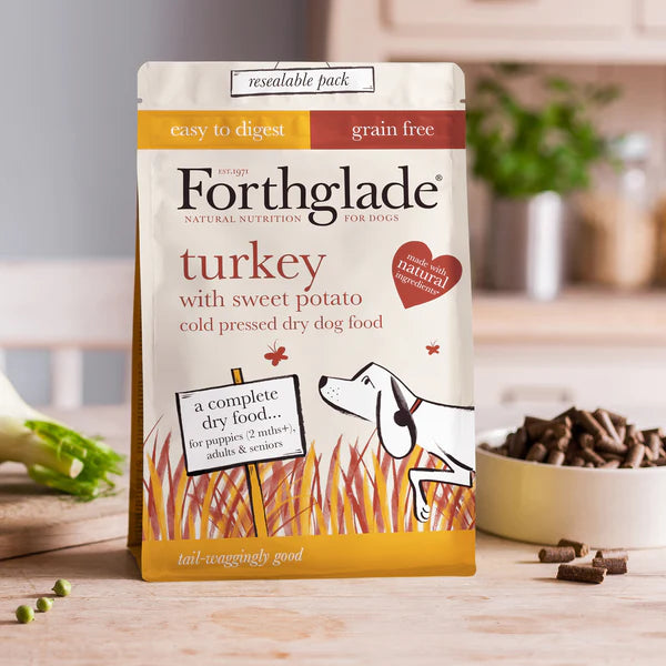 Forthglade dry dog food - turkey with sweet potato