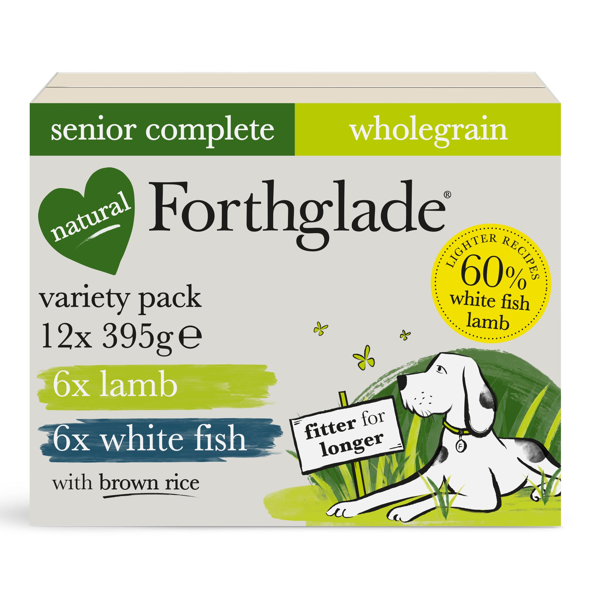 Image of Senior Lamb, White Fish, Brown Rice & Vegetables Wet Dog Food - Variety Pack