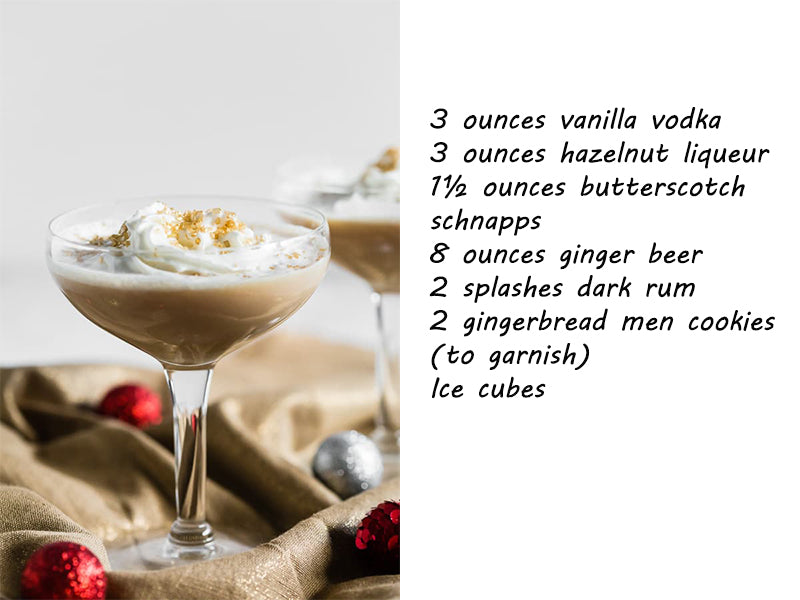 Gingerbread Martini Christmas Cocktail Recipe