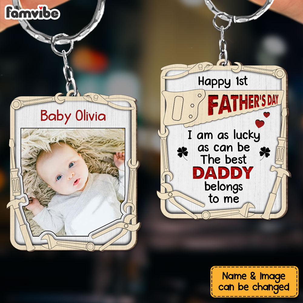 Dad Keychain for Father's Day Gift, New Dad Gift, First Father's Day -  Sugar Crush Co.