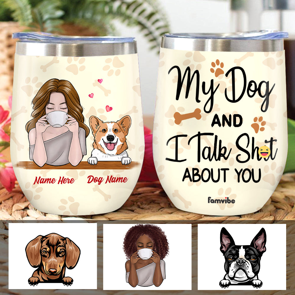 Personalized Dog Mom Gifts Tagged Portrait Card - Famvibe