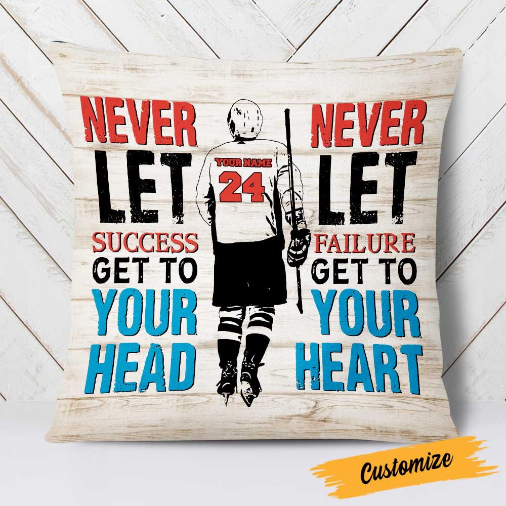 Personalized Hockey Pillow DB301 30O53 - Famvibe