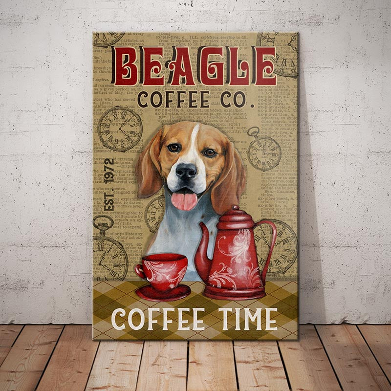 Download Beagle Dog Coffee Company Canvas Ap1802 95o57 Famvibe Store