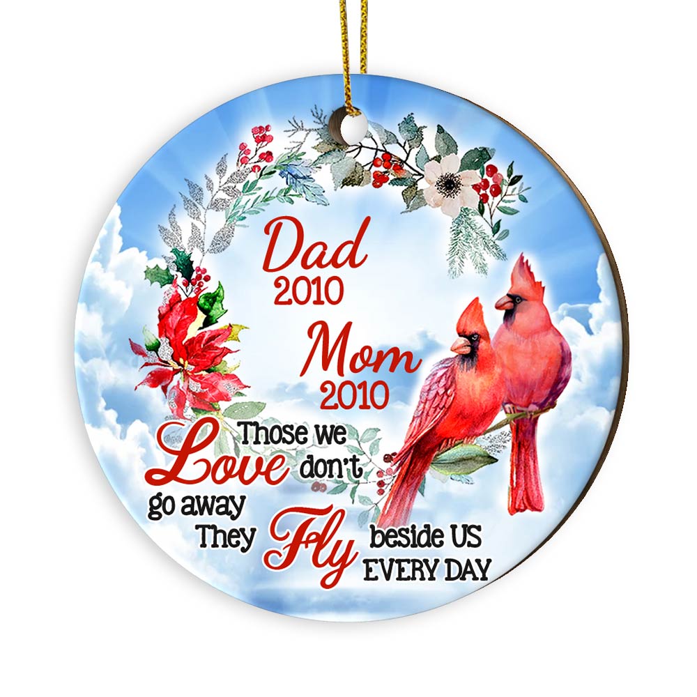 Personalized Gone Fishing In Heaven Memorial Dad Ornament OB292