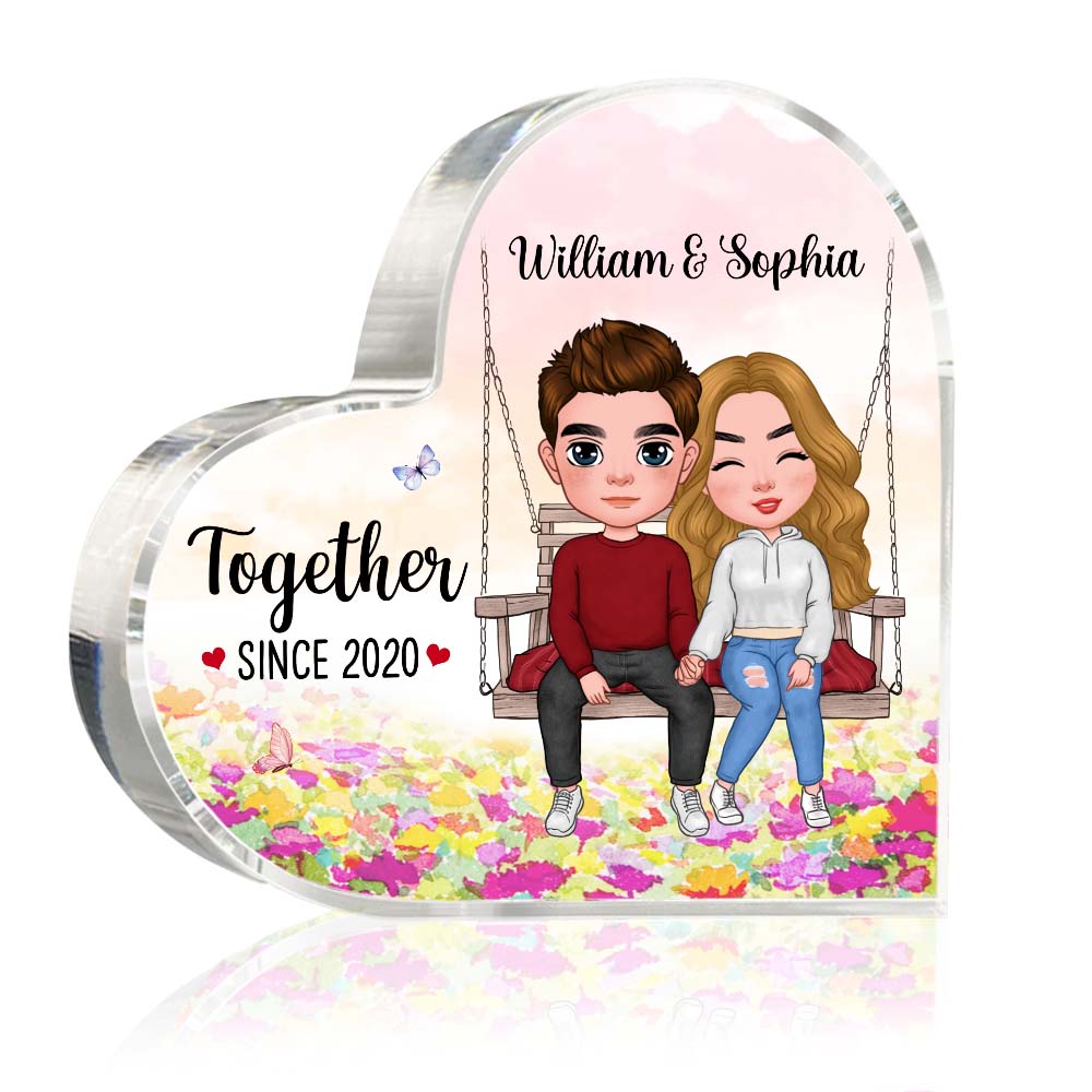 Personalized Desktop - Puzzle Acrylic Plaque - Gifts For Couple - My heart  is wherever you are (36496) Wedding Gifts , Anniversary Gifts, Valentine  Gifts, Engagement Gifts For Couples