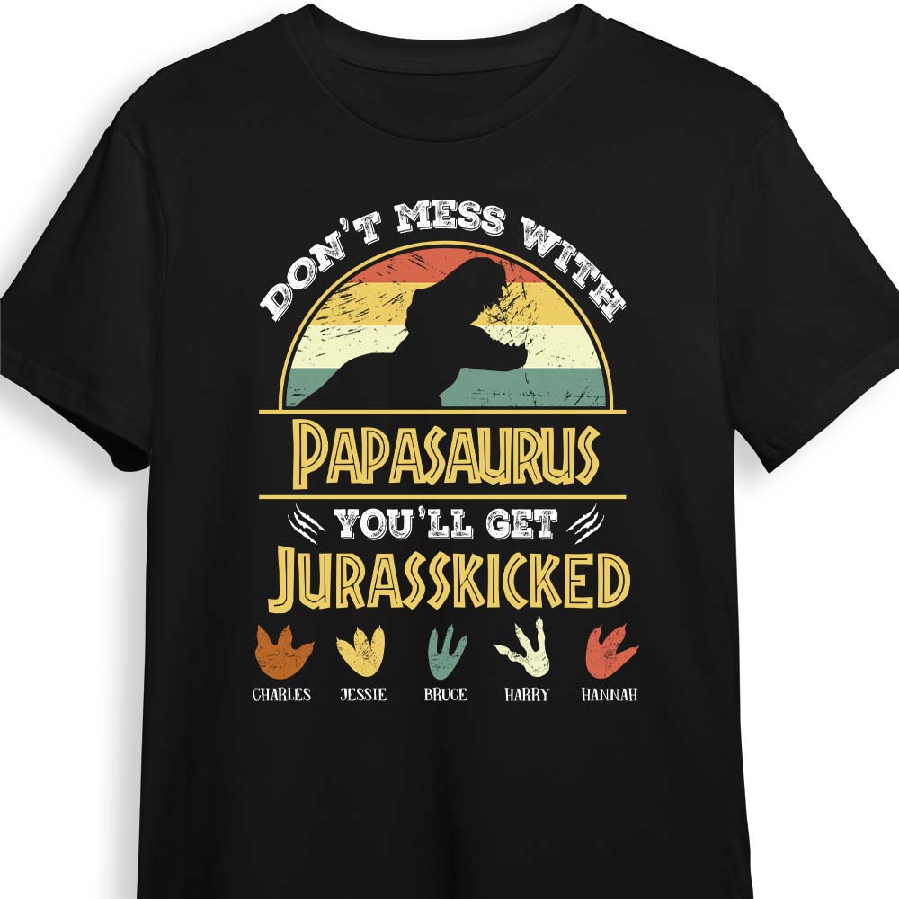 Dadasaurus Mug Don't Mess With Dad You'll Get Jurasskicked Funny