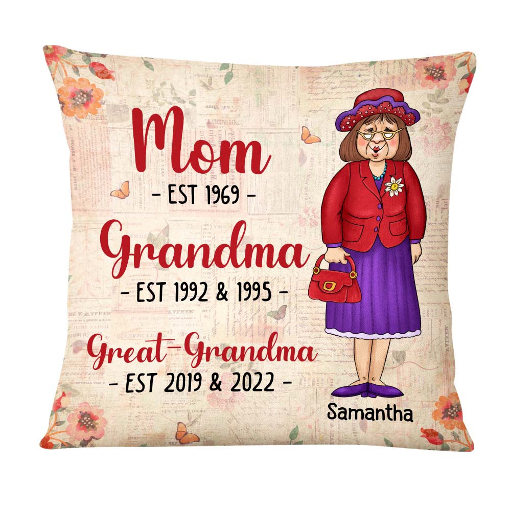 BEST THING MOM GRANDMA GIFT PILLOW